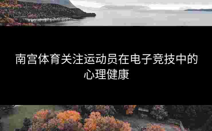 南宫体育关注运动员在电子竞技中的心理健康