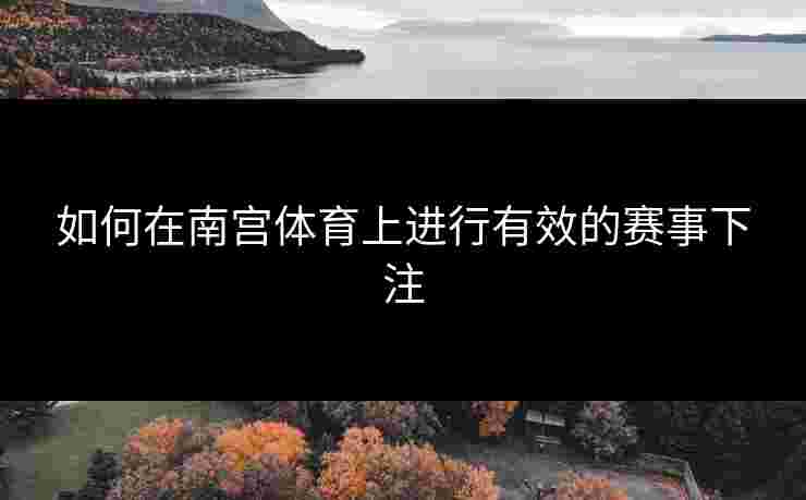如何在南宫体育上进行有效的赛事下注